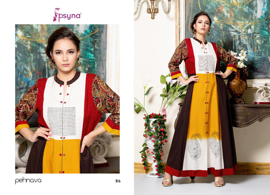 Pehnava Vol-8 Psyna Launch Rayon Cotton Gown Pehnava Vol-8 Psyna Launch Rayon Cotton Gown